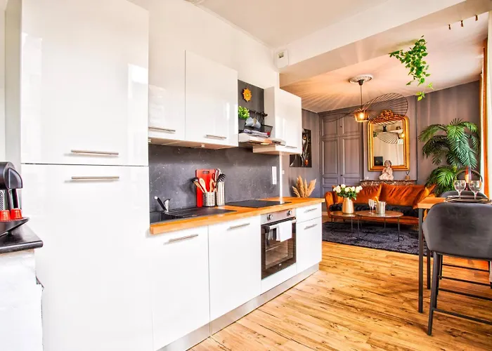 La Mome — Parking, Quartier Historique & Anime Apartment *